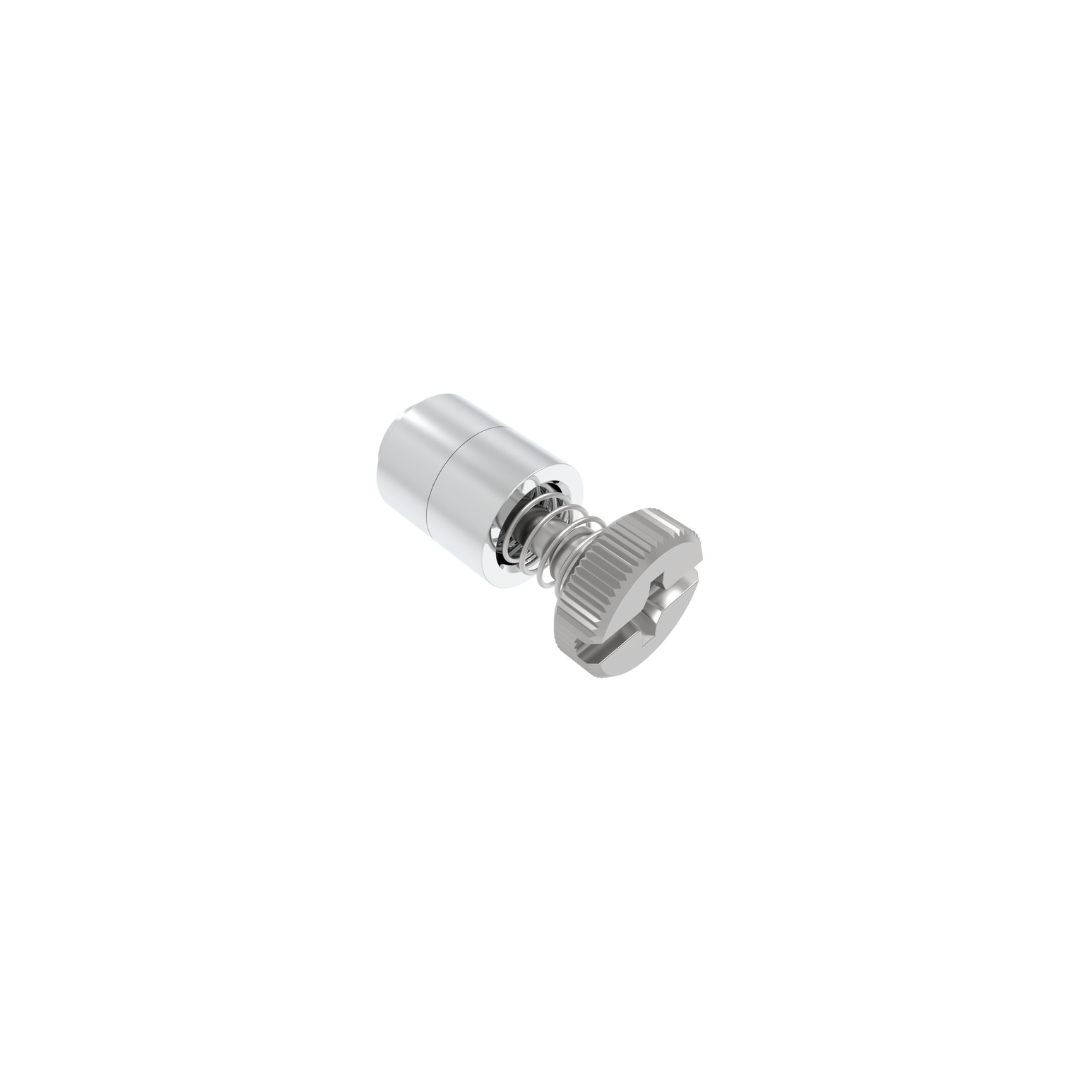 Southco 52-39-11-4 Captive Screw, M3 X 0.5, Flare-in, Phillips/Slot Combination, Knurled Bright Knob (Pack of 12 units)