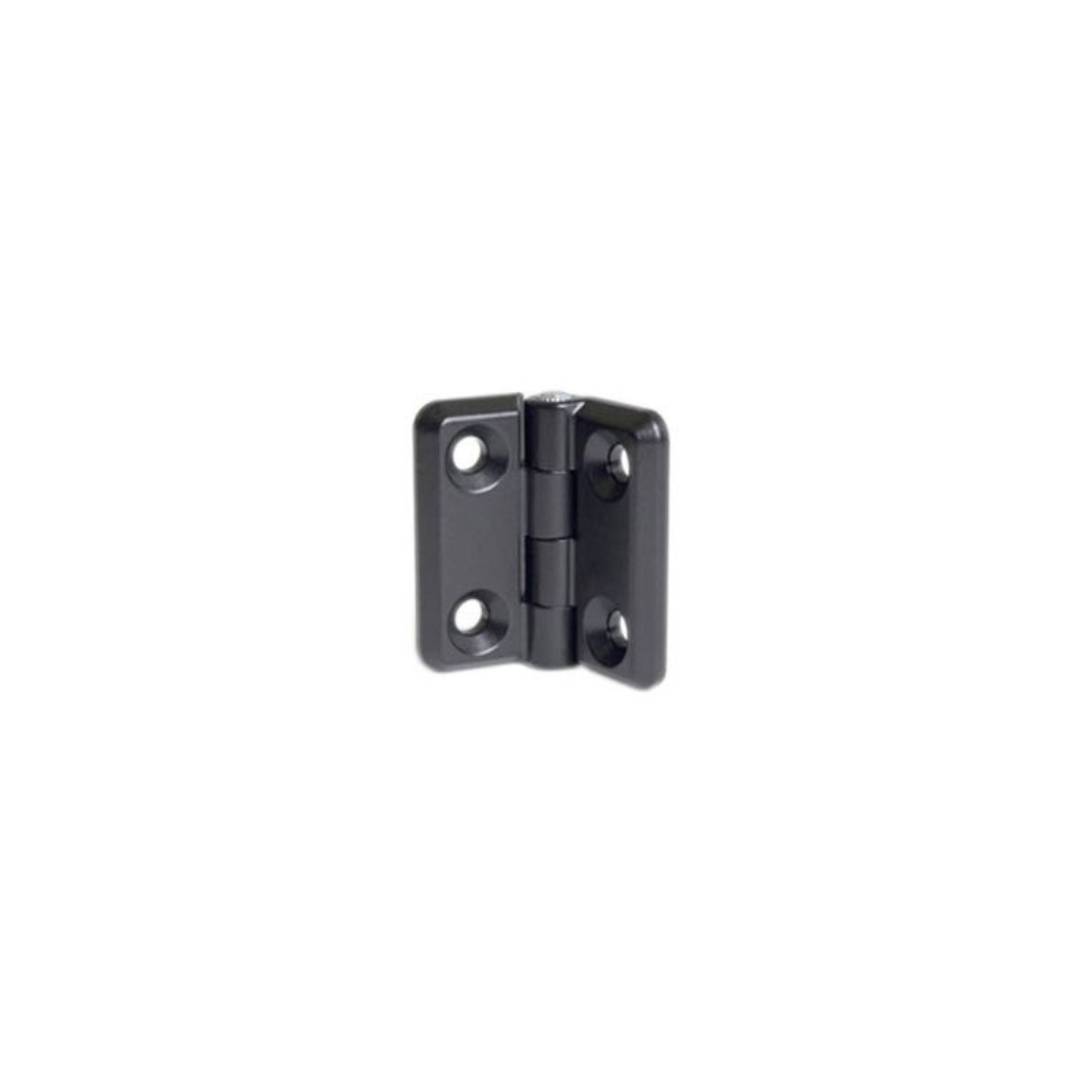Southco EH-6A- 5V5-50  Surface Mount Hinge, 50 mm (1.97 in) size, with Mounting Holes, Zinc Alloy, Powder Coated, Black (Pack of 2 units )